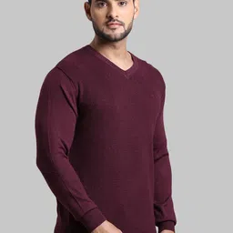 ColorPlus Men Maroon Pullover image 4