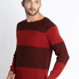 Status Quo Striped Cotton Pullover Sweater image 4