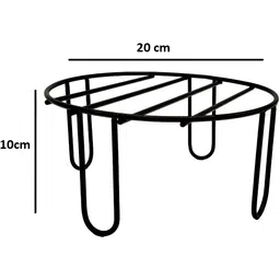 appeasy Black 4 Pieces Metal Pot Stand image 2