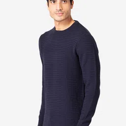 Red Tape Men Navy Blue Pullover image 3