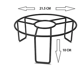 appeasy 4 Pcs Black Metal Pot Stands image 3