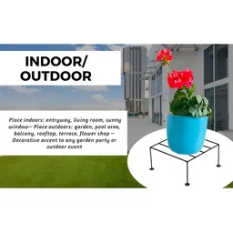 appeasy Black 10-Pcs Square Metal Planter Stands image 2