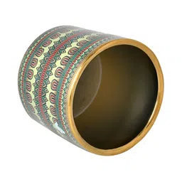 TAYHAA Green & Red Printed Ceramic Planter image 2