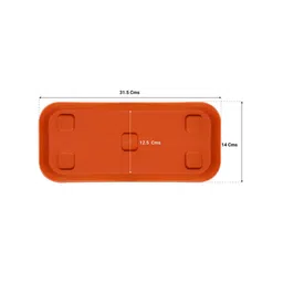 TRUSTBASKET 6 Pcs Brown Brand Logo Detailing Planter Saucers image 4