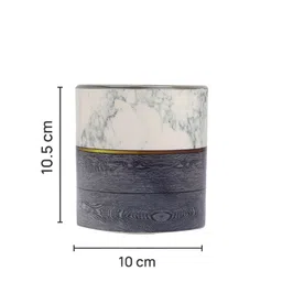 TAYHAA Black & White Printed Ceramic Planter image 5