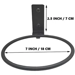 appeasy Black 8-Pcs Hanging Ring Metal Planter Stands image 4