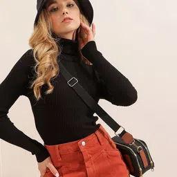 BIGDART Turtle Neck Pullover Sweaters image 4