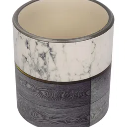 TAYHAA Black & White Printed Ceramic Planter image 2