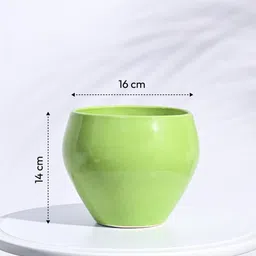 UGAOO Apple Green Ceramic Planter image 2