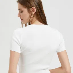 Koton Self Design Fitted Tops image 4