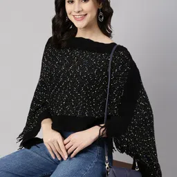 SHOWOFF Women Printed Poncho-image-43