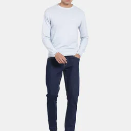 t-base Round Neck Long Sleeves Cotton Pullover image 3