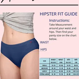 Ashleyandalvis Women Pack of 3 Anti-Bacterial Anti Odour Modal Hipster AA-HIP-EB-MG-CB image 2