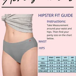 AshleyandAlvis Women Pack of 2 Solid Anti-Bacterial Bamboo MicroModal Hipster AA-HP-MG-CB image 5