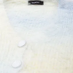 SHOWOFF Women Crop Cardigan with Fuzzy Detail image 2