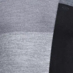 ColorPlus Men Grey & Black Colourblocked Pullover Sweater image 5