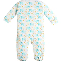The Mom Store Infant Pack Of 2 Printed Pure Cotton Sleepsuits image 4