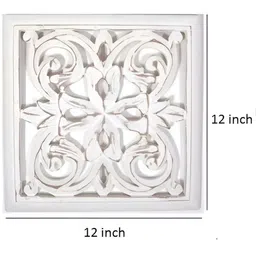 VAS collection home White Printed Wooden Wall Plates image 3