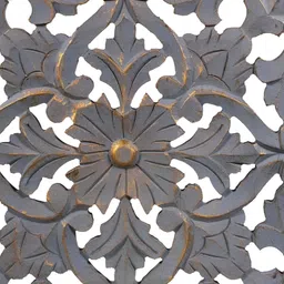 VAS collection home Grey Textured Wooden Wall Plates image 4