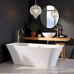 jabon bagno ERIS Freestanding Bathtub 170 cm – White Glossy Acrylic Soaking Tub ERIS Freestanding Bathtub 170 cm – White Glossy Acrylic Soaking Tub with Overflow Drain, Brass Pop-Up Waste & Waste Pipe, 6-Layer Reinforced Standalone Bath Tub Free-standing Bathtub-picture-25