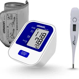 OMRON HEM-7124 Automatic Blood Pressure Monitor with Dr. Morepen MT-110 Digital Thermometer (Combo Pack, 3 Years Warranty) Bp Monitor-picture-27