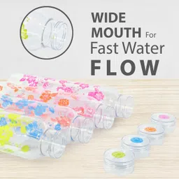 anerideals Flower Printed Black Water Bottle for Fridge, for Home, Office, Gym & School Boy 1000 ml Bottle image 5