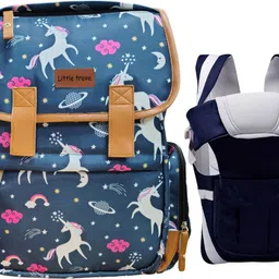 littletrove Laptop Bag cum Baby Essential Bag Diaper Bag Baby Travelling Bag + baby Carrier Diaper Laptop bag image 1