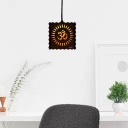 frinkon CLP5635 Om Hanging Lamp With Bulb For Home ,Living Room Pooja ghar Decor lights Pendant Lamp Ceiling Lamp image 3