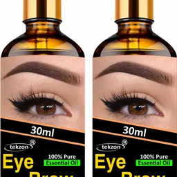 tekzon Eyebrow & Eyelash Growth Oil For Women - Strength with 100% Pure Natural Ingredient (Pack of 2) 60 ml-picture-25