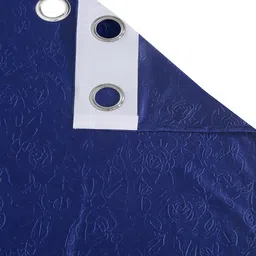 cortina Blue Florals Polyester 5ft Blackout Eyelet (Set Of 2) image 5