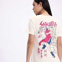 kook n keech Women Printed Round Neck Viscose Rayon White T-Shirt-picture-14