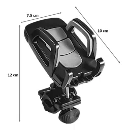 inbase in base Universal Bike Mount Car Mount For Mobiles (Adjustable Angle And Length, Black) image 2