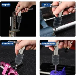 pkt 6PCS Adjustable Metric T-Handle Tap Wrench Set M6/M7/M8/M10/M12 Threading Tool Hand Tap Set Tap and Die Set Single Sided T Type Wrench image 3