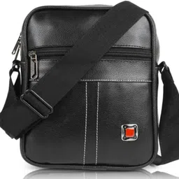 hm traders Black Men & Women Sling Bag Stylish look sling bag leather look with multipurpose uses-picture-23