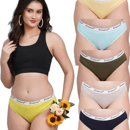 Pack of 6 Women Hipster Multicolor Panty-image-6
