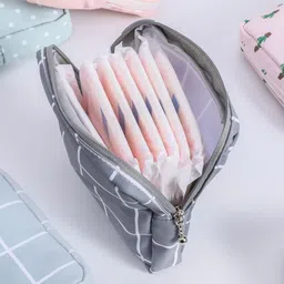pinkmpire Women Grey, Orange, Green Cosmetic Bag image 2