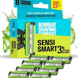 bombay shaving company Sensi Smart 3 Razor Cartridge-Pack Of 8 Blades-picture-28