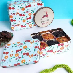 glisten Metal Storage Box with Lid | Airtight| Suitable for Gifting | Rectangular-picture-39