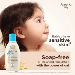 aveeno baby Daily Moisture Wash & Shampoo| Natural Oats Extract for delicate Skin image 2