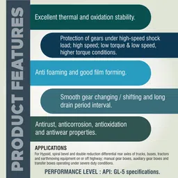 pl super palco Hypoid 75W90 Heavy Duty Gear Oil 2.5 Litre API GL-5 Gear Oil for Cars Smooth Shifting Superior Protection for Gear Box Anti Corrosion Smooth Transmission Gear Oil image 5