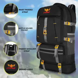 livshine Travel Backpack for Sport Camping Hiking Trekking Bag Rucksack - 60 L-picture-27