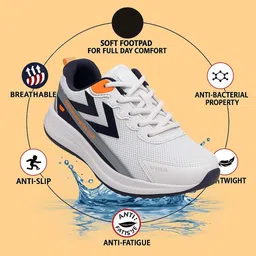 world wear footwear Stylish Lightweight Sports Running Shoes for Men | Breathable Comfort For Men image 4