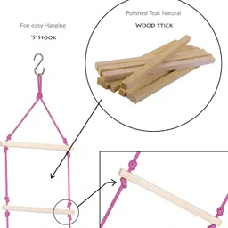 benison Rope Ladder for Kids | Climbing Ladder for Kids for Physical Activity image 3