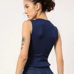 pp productions Solid Women Waistcoat image 2