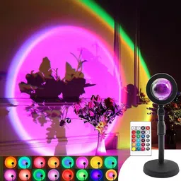 diyalux Sunset Lamp With Remote Control,Sunset Projection Lamp 16 Colors / 4 Modes Table Lamp-picture-20