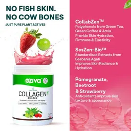 oziva Vegan Collagen (Tangy Amla) with Biotin & Vit C for Brighter & Youthful Skin image 4