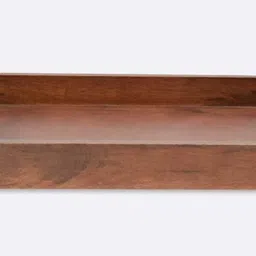 hrb handicrafts Wood Serving Tray with Cutout Handles for Tea, Coffee & Snacks Tray Serving Set image 3