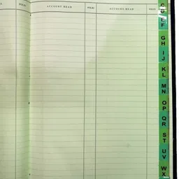 r k sales Full Canvas bound Ledger R K Full Canvas Bound Ledger 1000 Pages, PACK OF 1 1-Part Ledger image 4