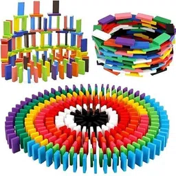 ugam store 120 Pcs Colorful Wooden Blocks Educational Board Game for Kids–Educational image 4