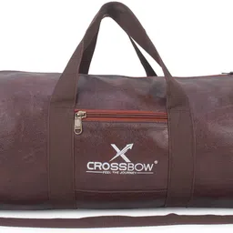 22 L Gym Duffel Bag - WATERPROOF LEATHERETTE YOGA & SPORTS BAG WITH 1 SIDE POCKET FOR GIRS/BOYS. - Brown-image-54